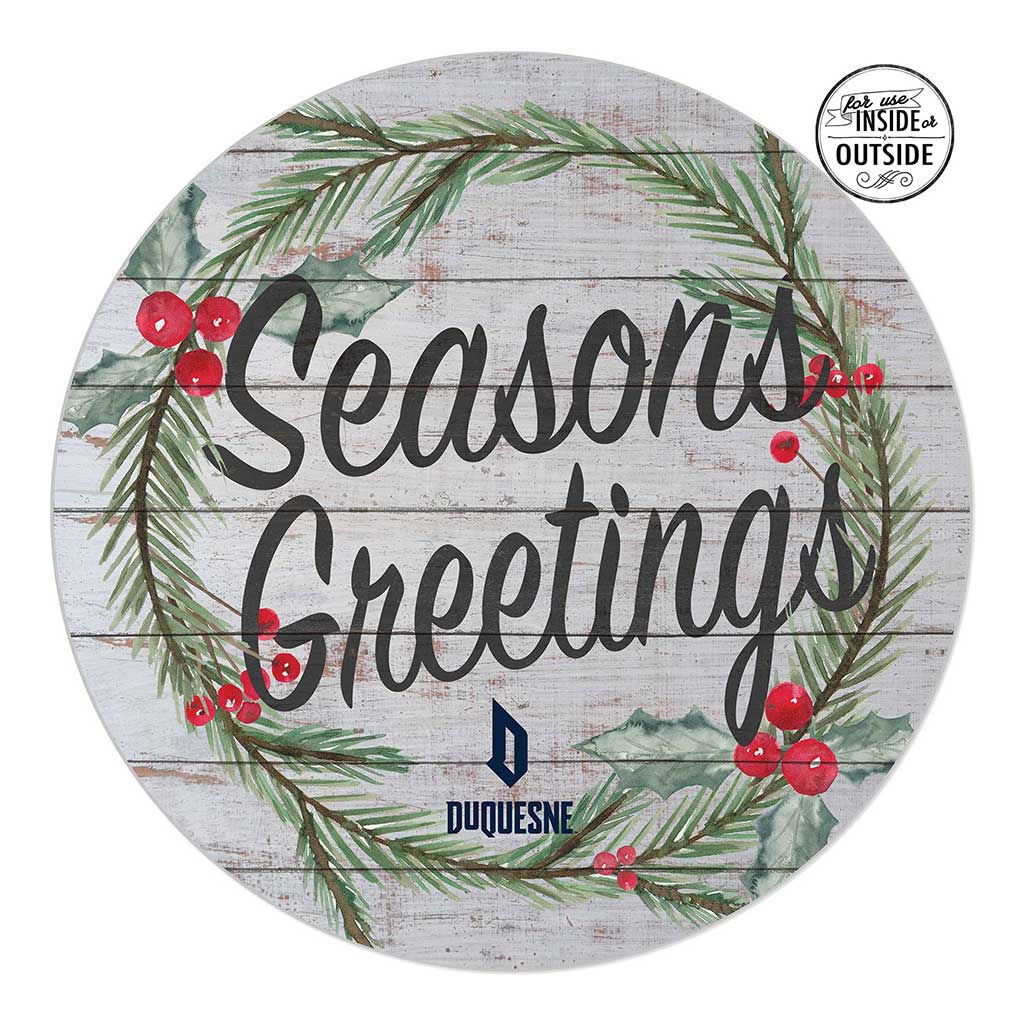 20x20 Indoor Outdoor Seasons Greetings Sign Duquesne Dukes