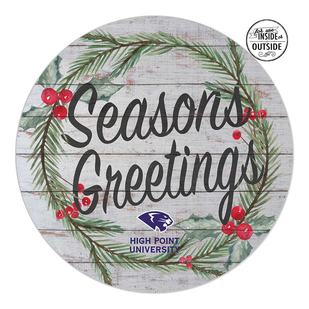 20x20 Indoor Outdoor Seasons Greetings Sign High Point Panthers