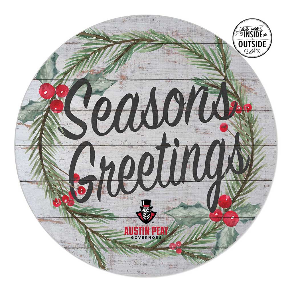 20x20 Indoor Outdoor Seasons Greetings Sign Austin Peay Governors