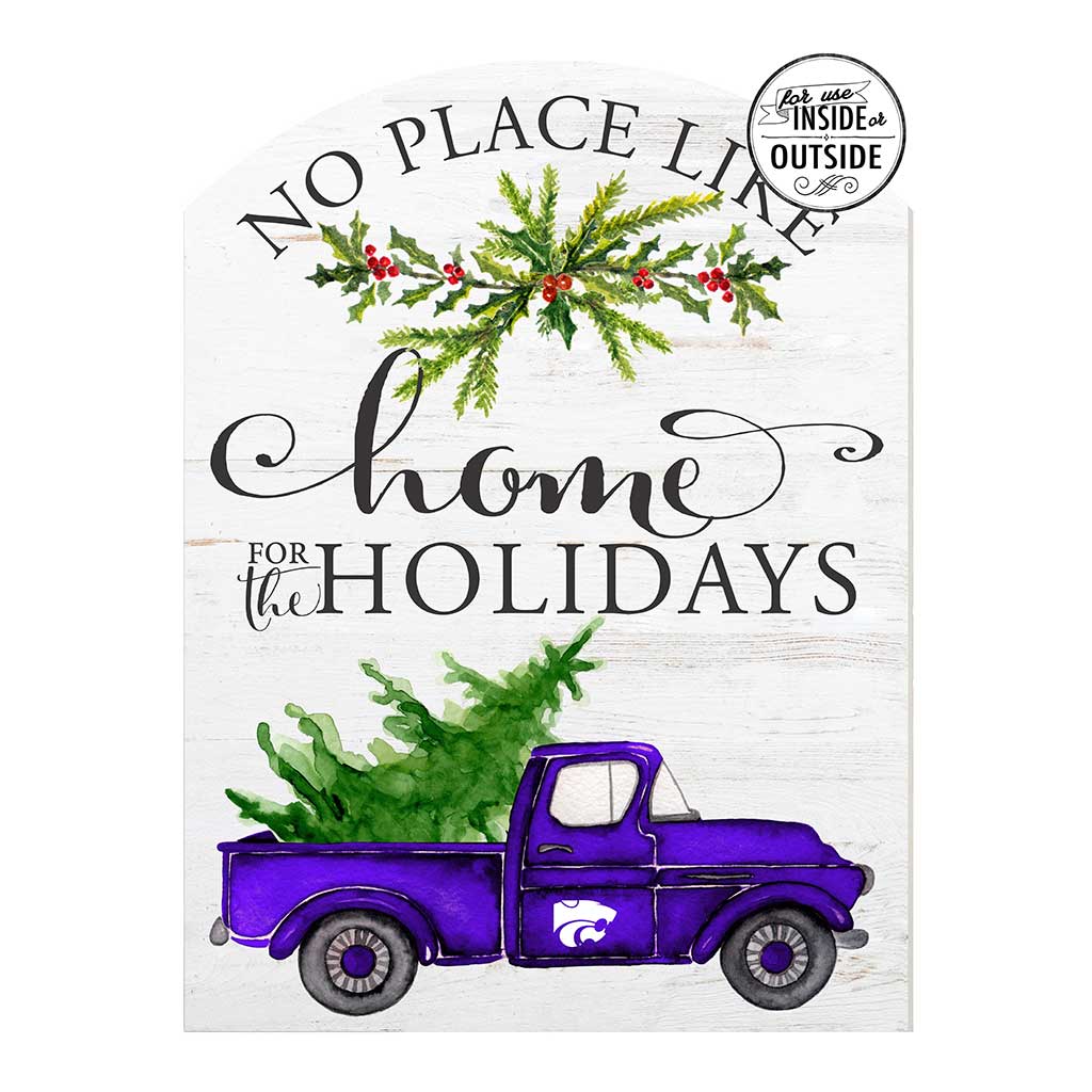 16x22 Home for Holidays Marquee Kansas State Wildcats