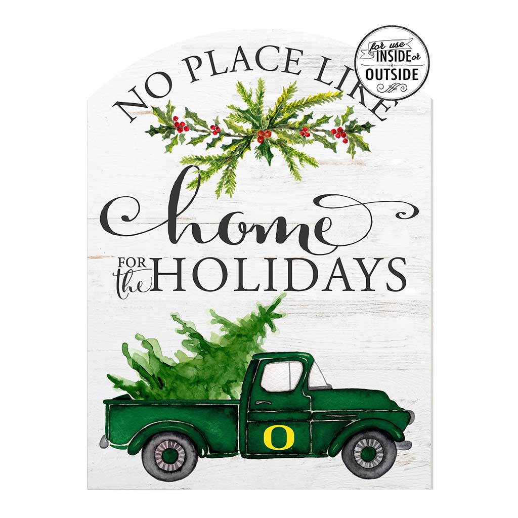 16x22 Home for Holidays Marquee Oregon Ducks