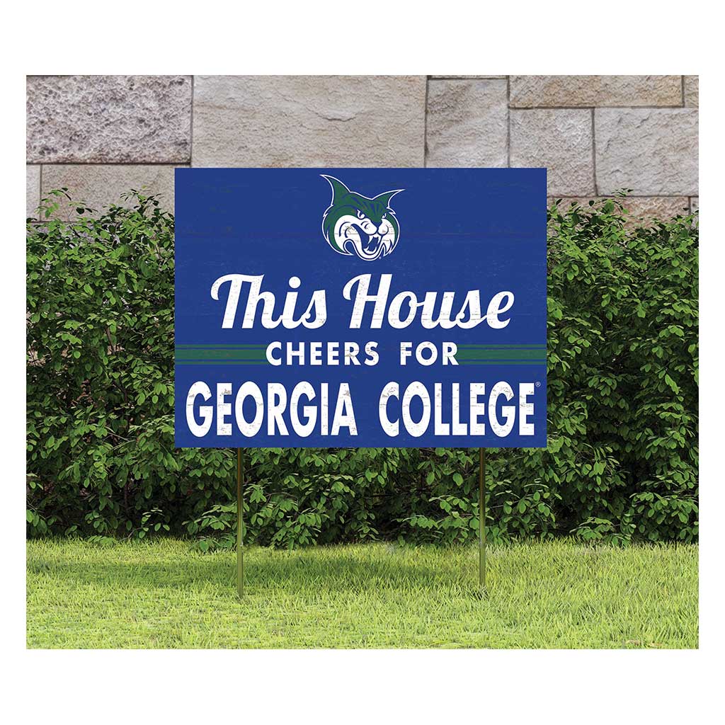 18x24 Lawn Sign Georgia College Bobcats