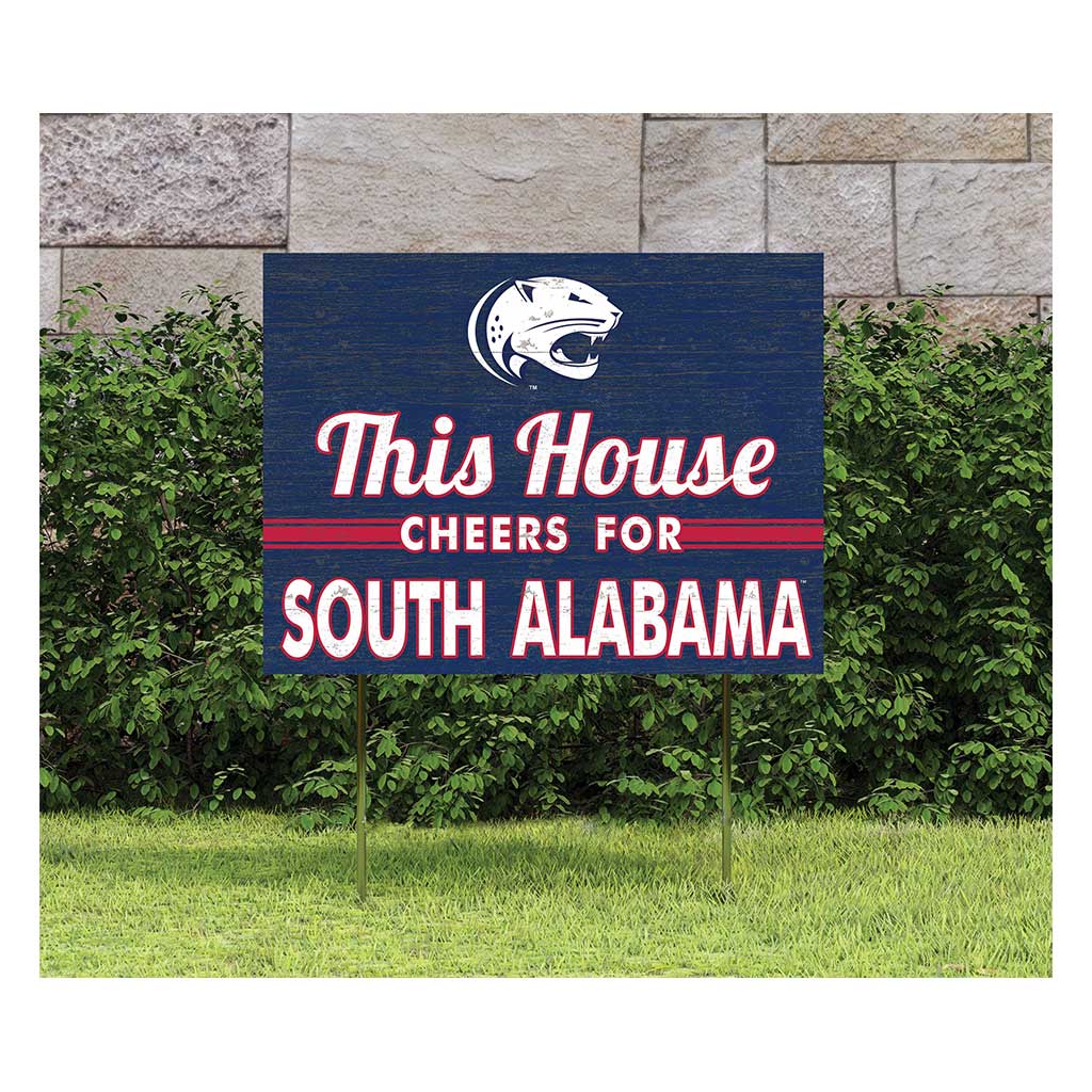 18x24 Lawn Sign University of Southern Alabama Jaguars