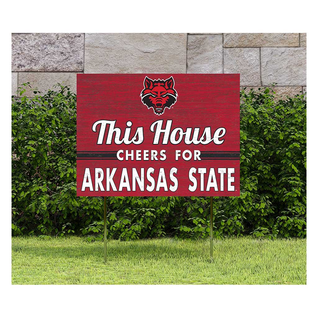 18x24 Lawn Sign Arkansas State Red Wolves