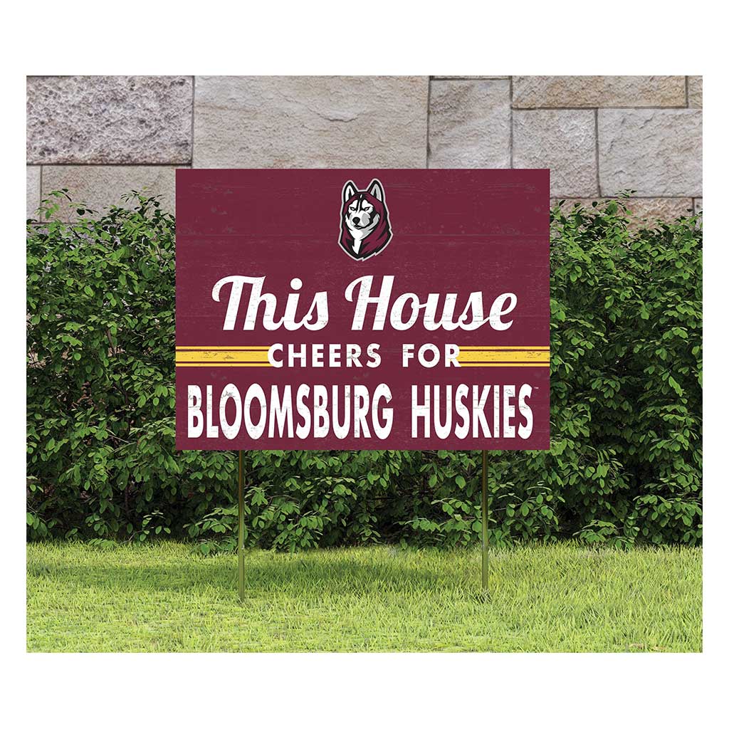 18x24 Lawn Sign Bloomsburg Huskies