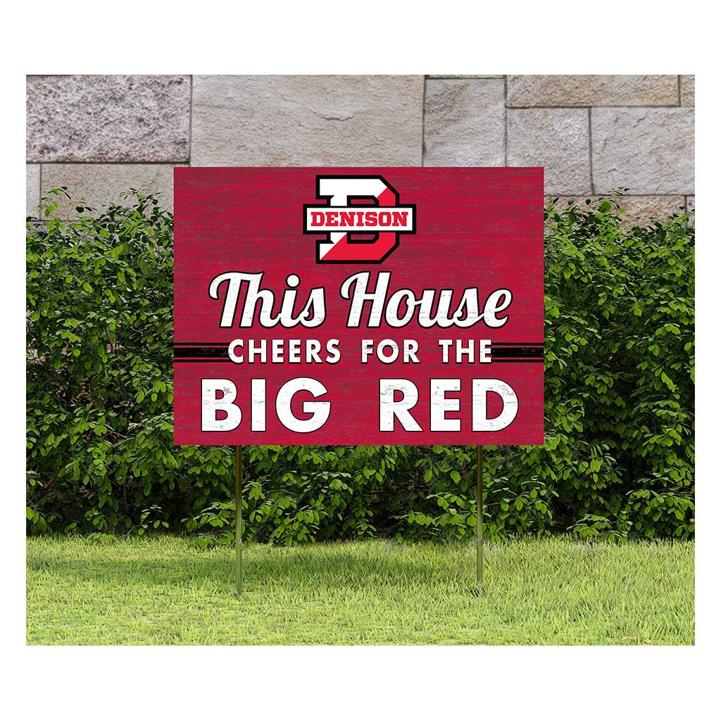 18x24 Lawn Sign Denison Big Red