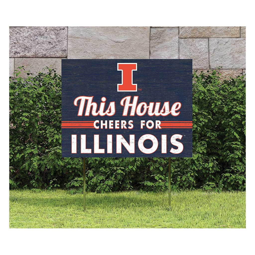 18x24 Lawn Sign Illinois Fighting Illini