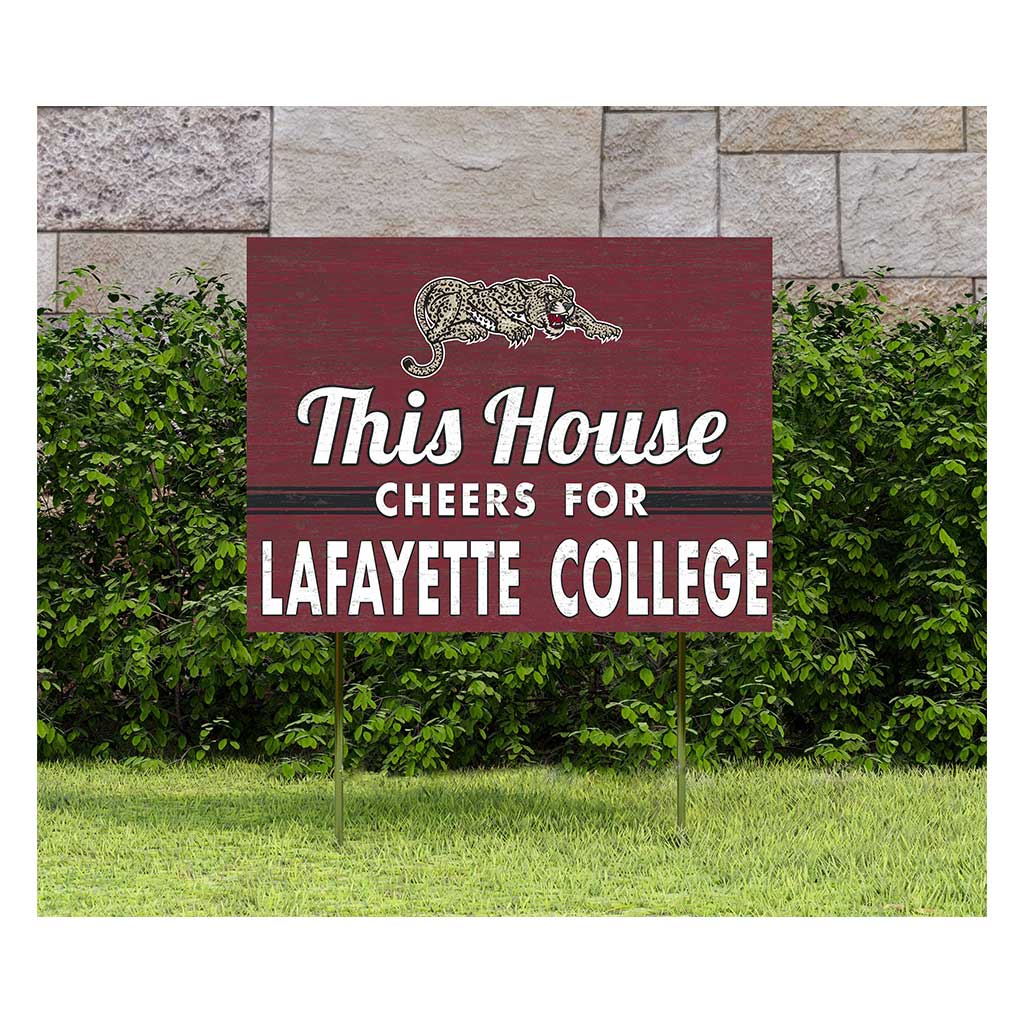 18x24 Lawn Sign Lafayette College Leopards