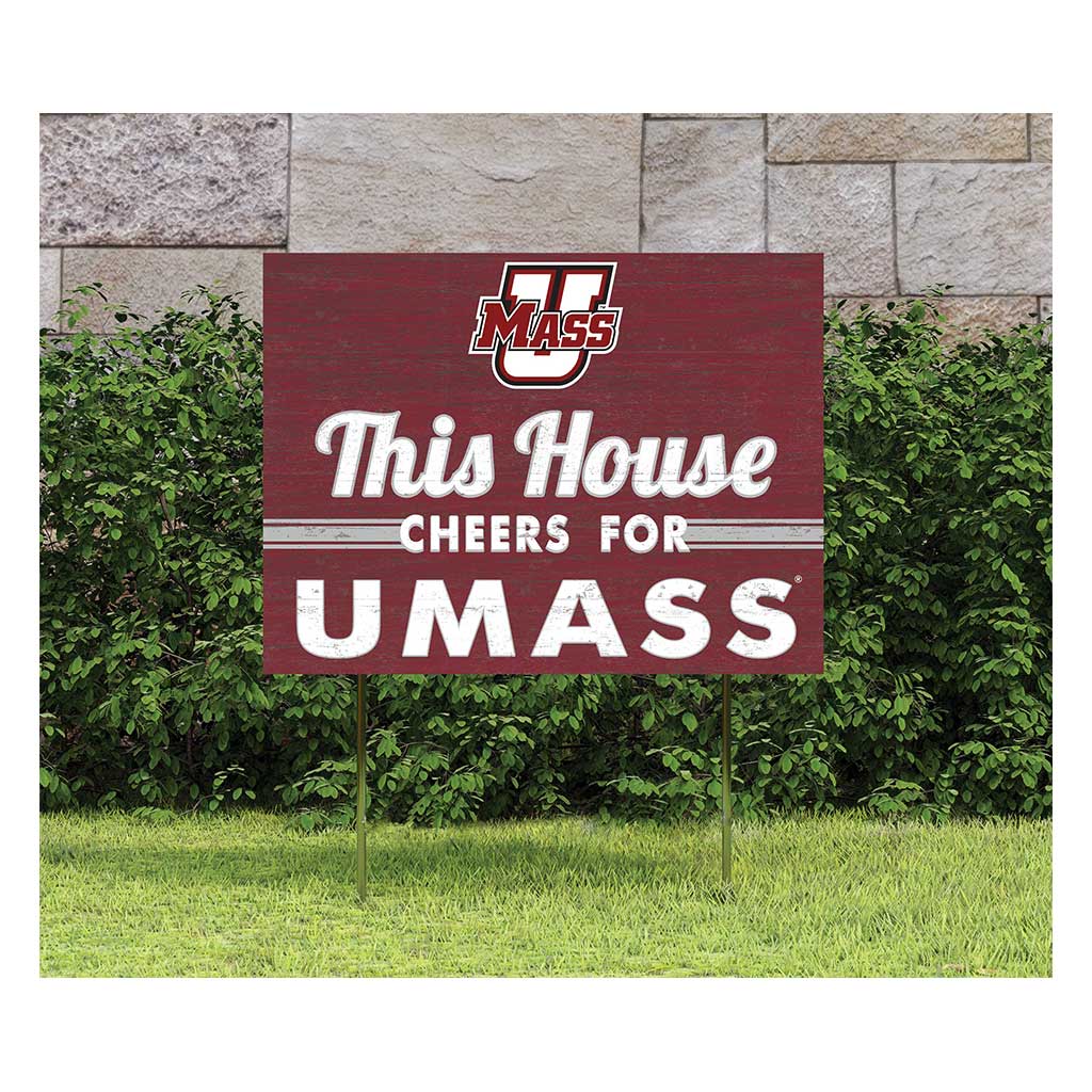 18x24 Lawn Sign Massachusetts (UMASS-Amherst) Minutemen