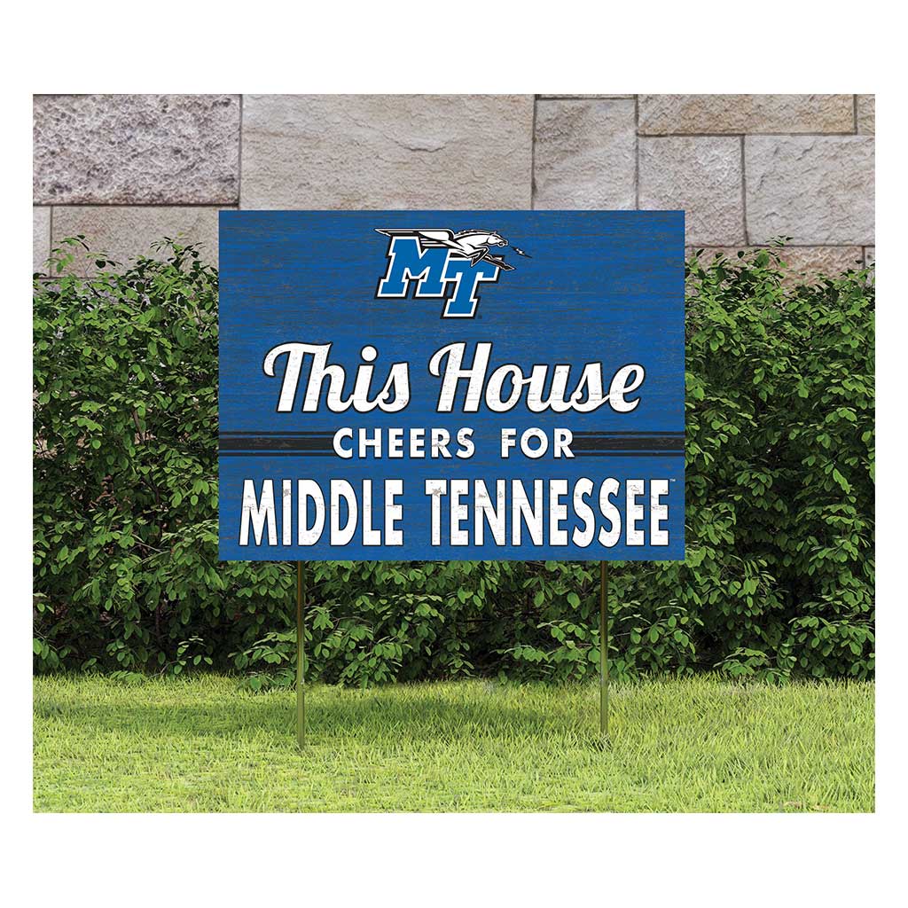 18x24 Lawn Sign Middle Tennessee State Blue Raiders