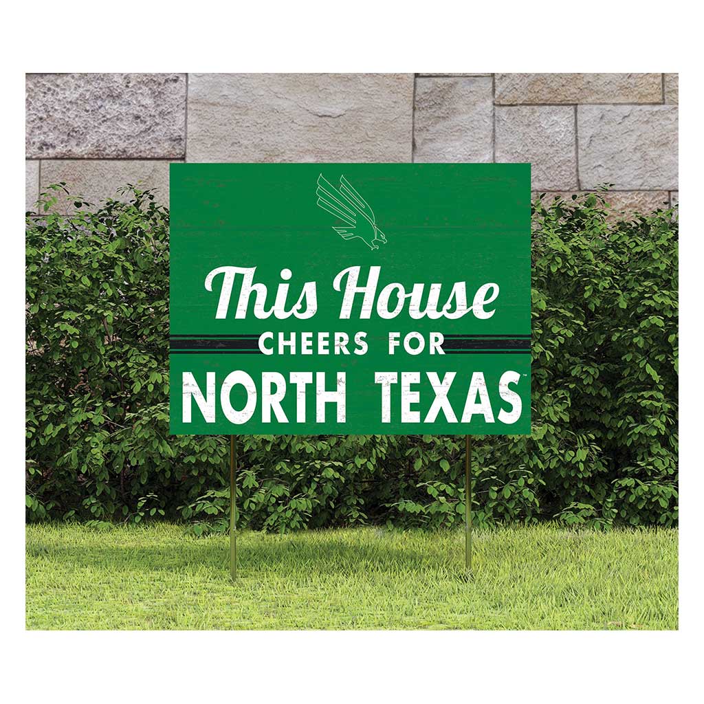 18x24 Lawn Sign North Texas Mean Green