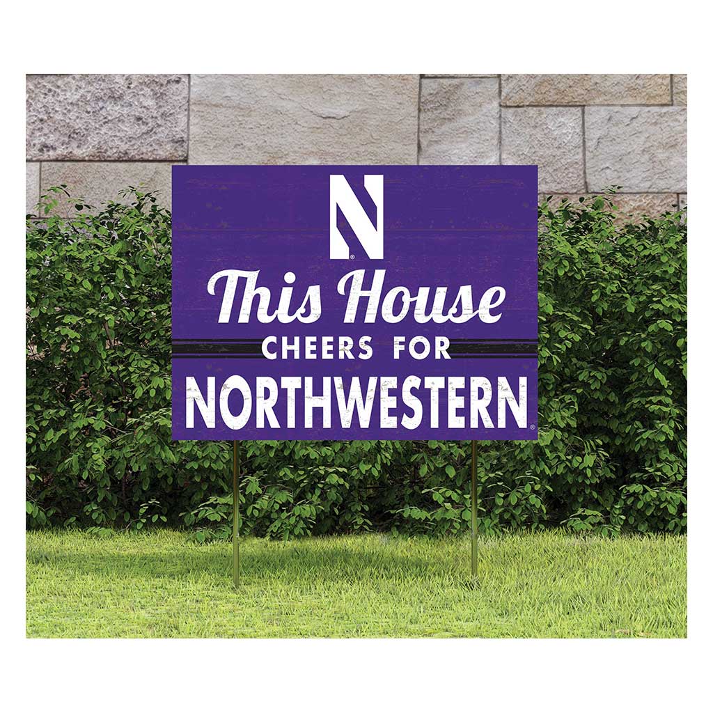 18x24 Lawn Sign Northwestern Wildcats