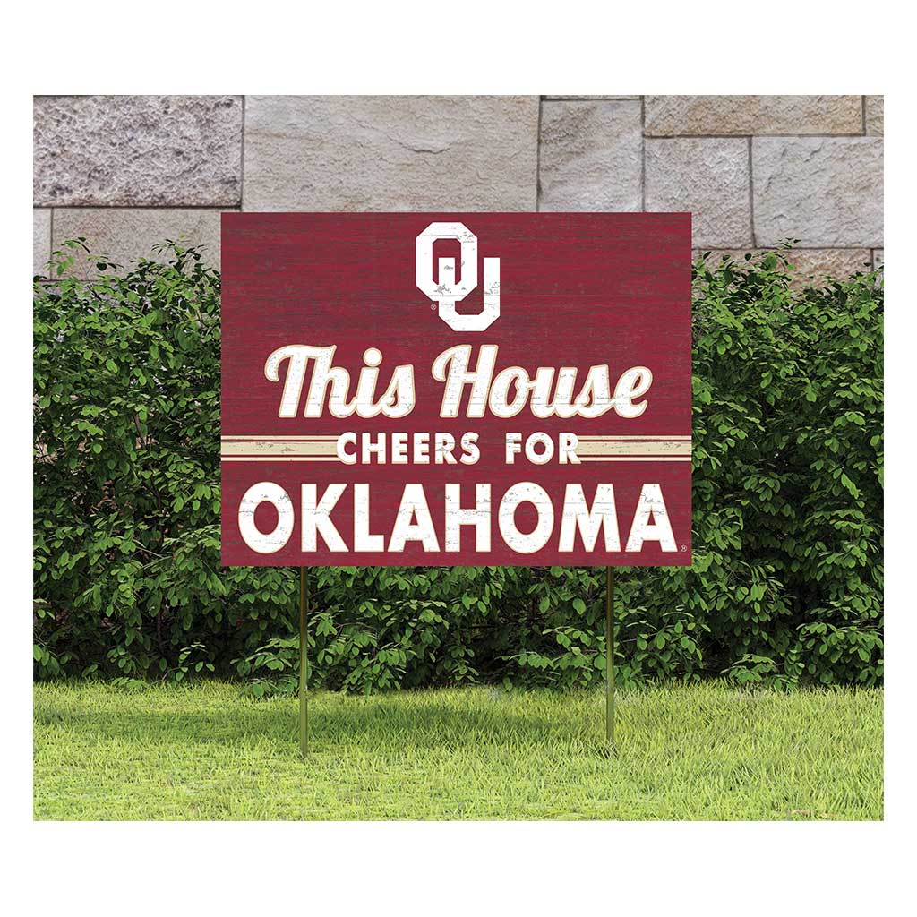 18x24 Lawn Sign Oklahoma Sooners