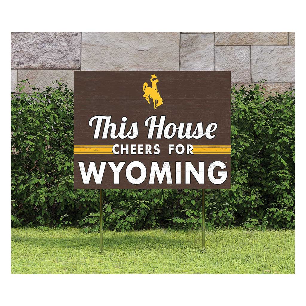 18x24 Lawn Sign Wyoming Cowboys