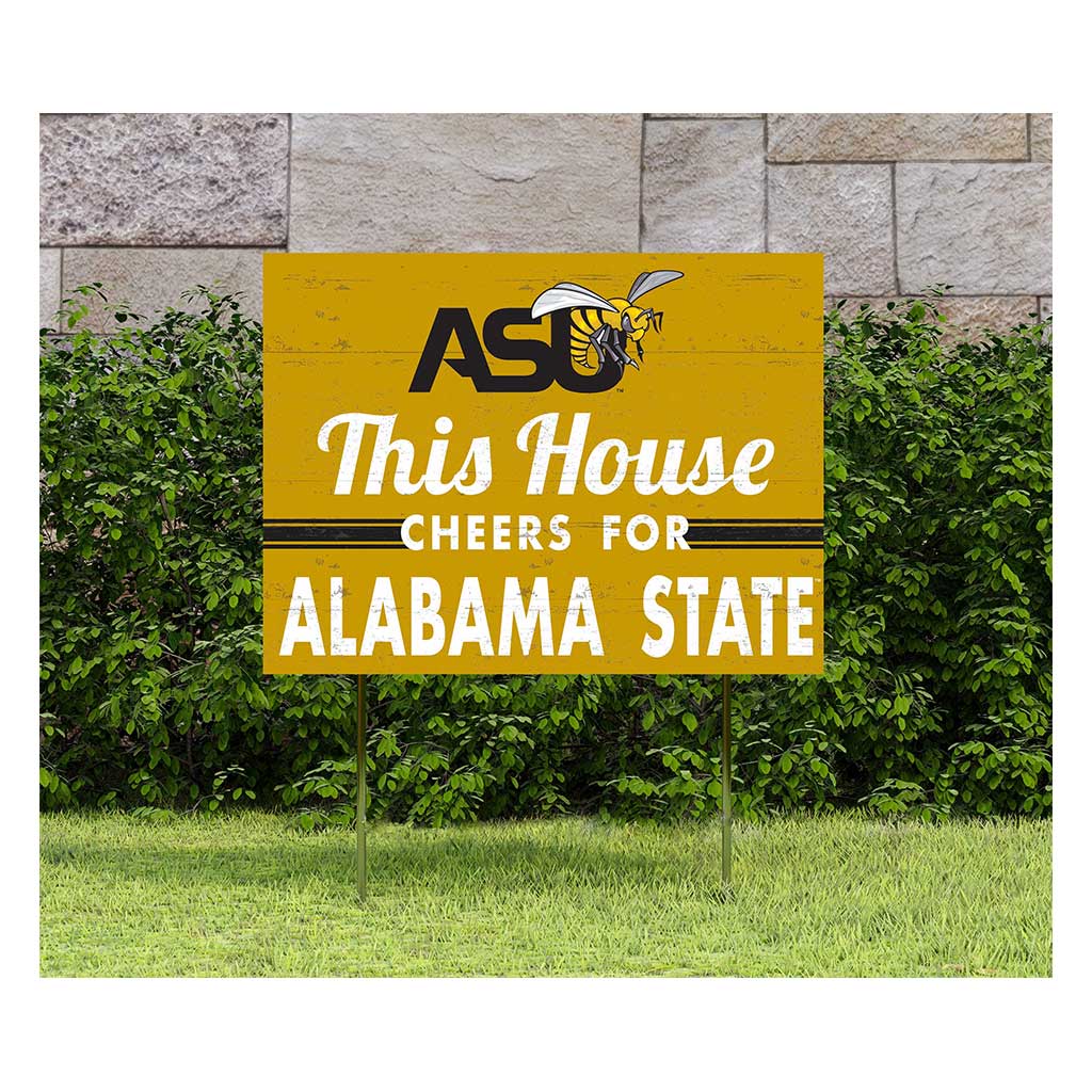 18x24 Lawn Sign Alabama State HORNETS