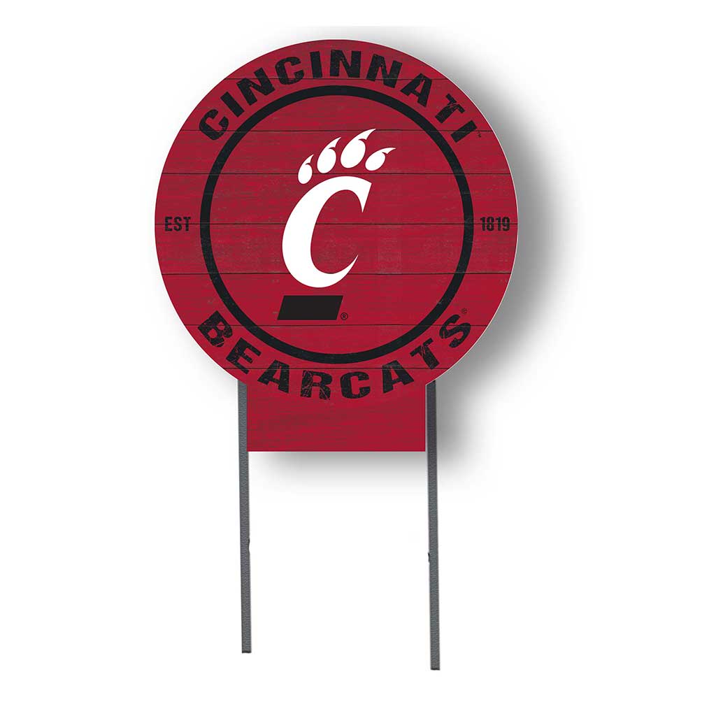 20x20 Circle Color Logo Lawn Sign Cincinnati Bearcats