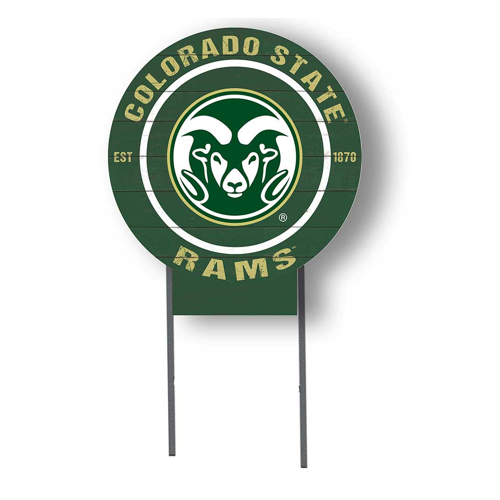 20x20 Circle Color Logo Lawn Sign Colorado State-Ft. Collins Rams