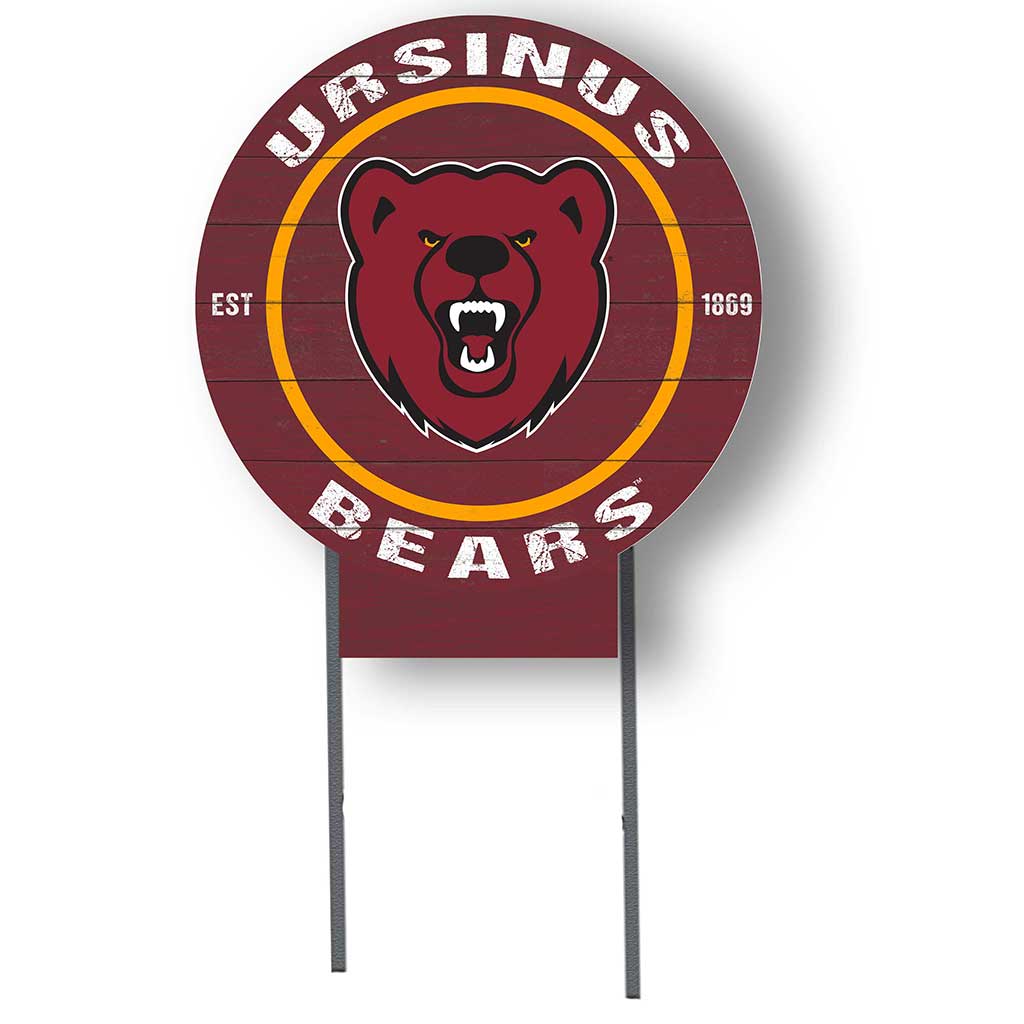20x20 Circle Color Logo Lawn Sign Ursinus College Bears