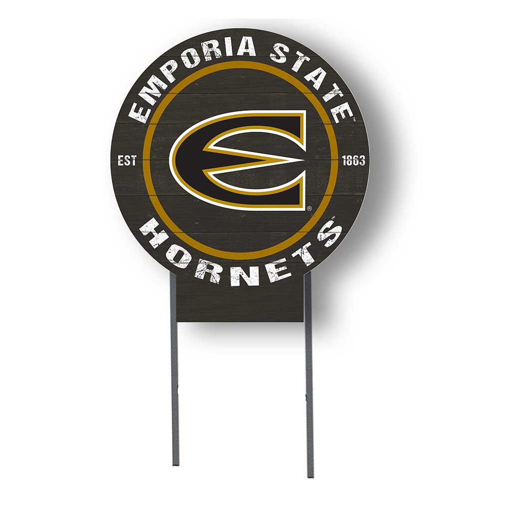 20x20 Circle Color Logo Lawn Sign Emporia State Hornets