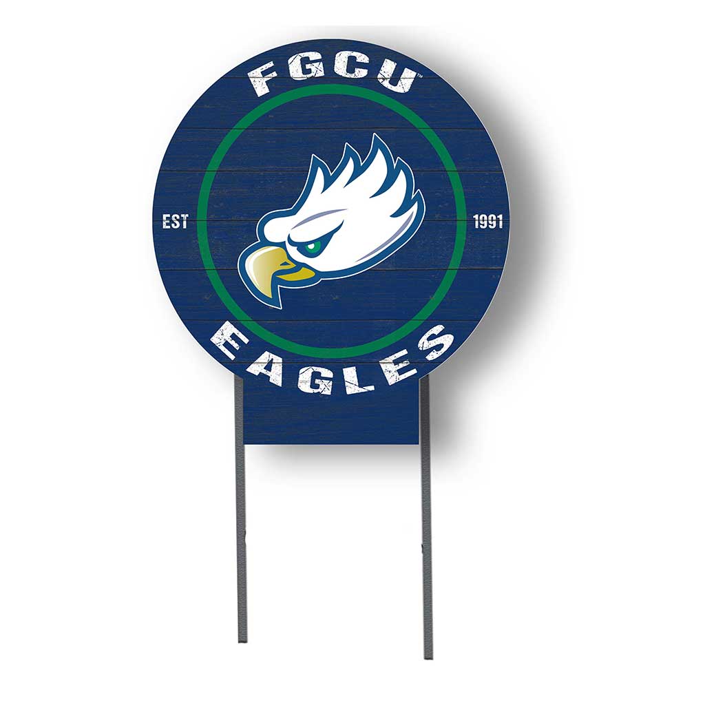 20x20 Circle Color Logo Lawn Sign Florida Gulf Coast Eagles