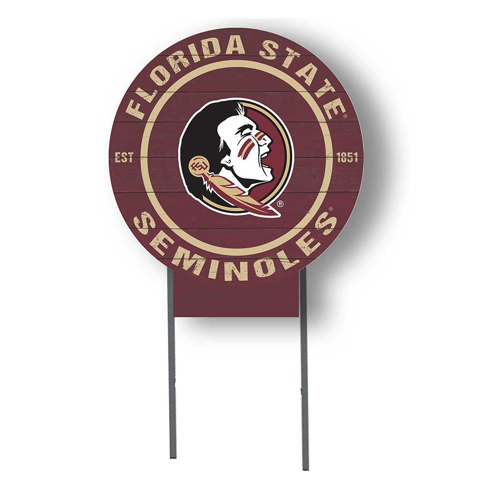 20x20 Circle Color Logo Lawn Sign Florida State Seminoles