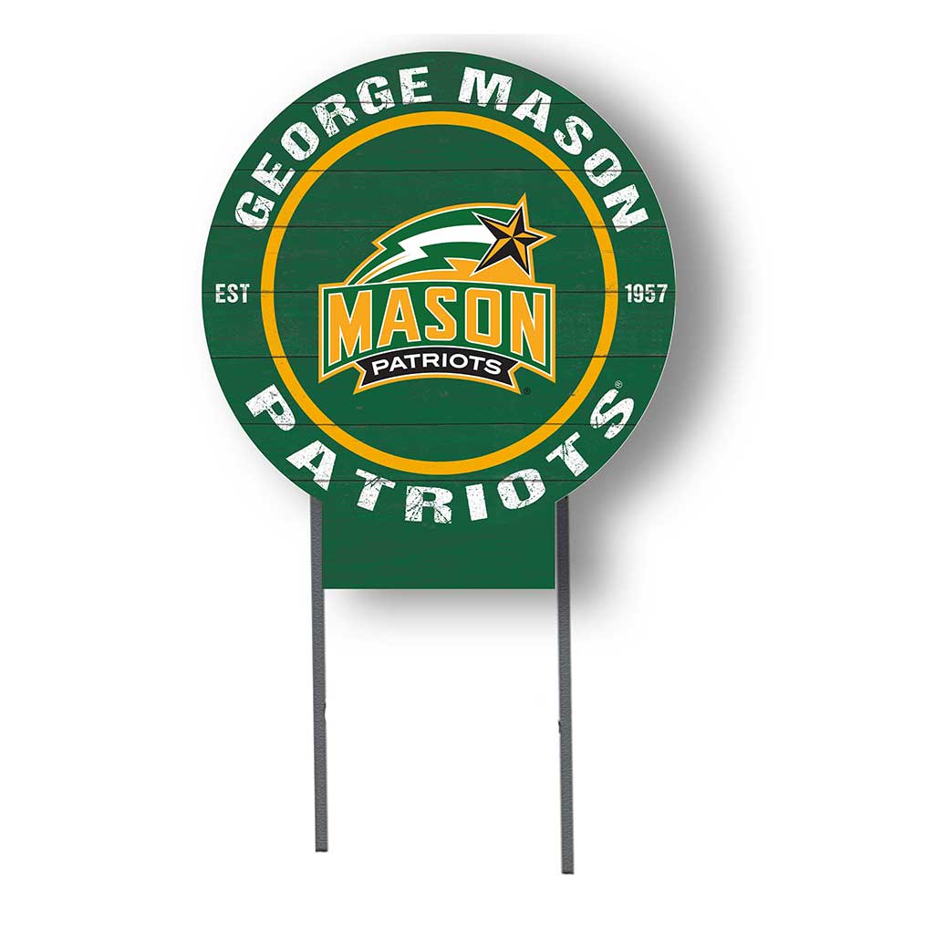 20x20 Circle Color Logo Lawn Sign George Mason Patriots