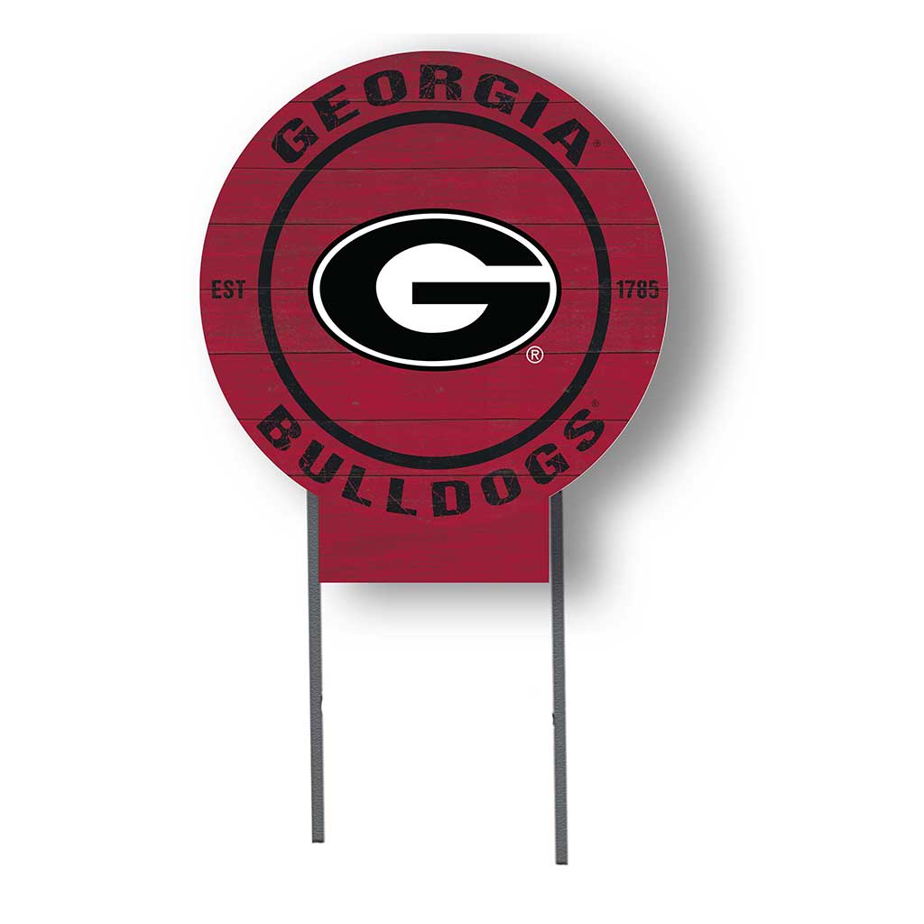 20x20 Circle Color Logo Lawn Sign Georgia Bulldogs