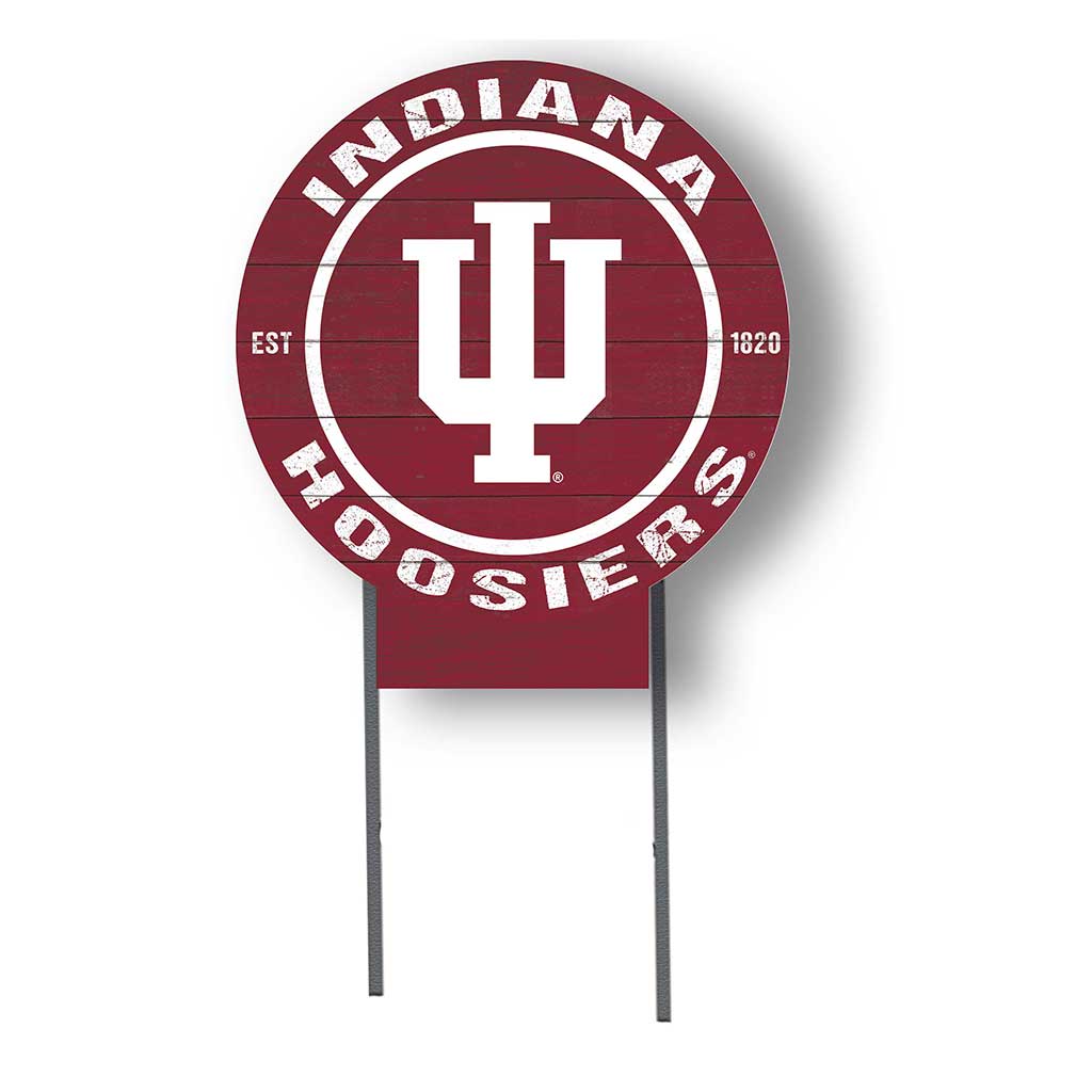 20x20 Circle Color Logo Lawn Sign Indiana Hoosiers