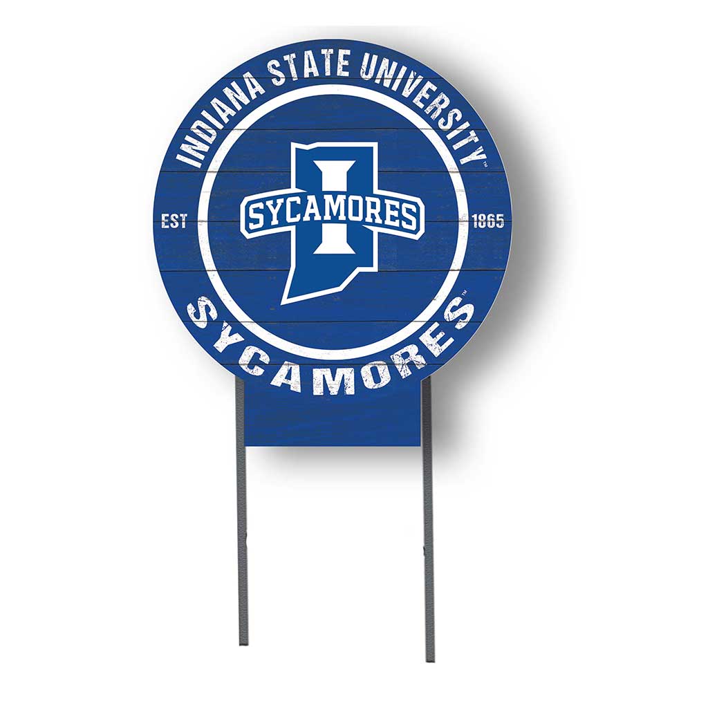 20x20 Circle Color Logo Lawn Sign Indiana State Sycamores