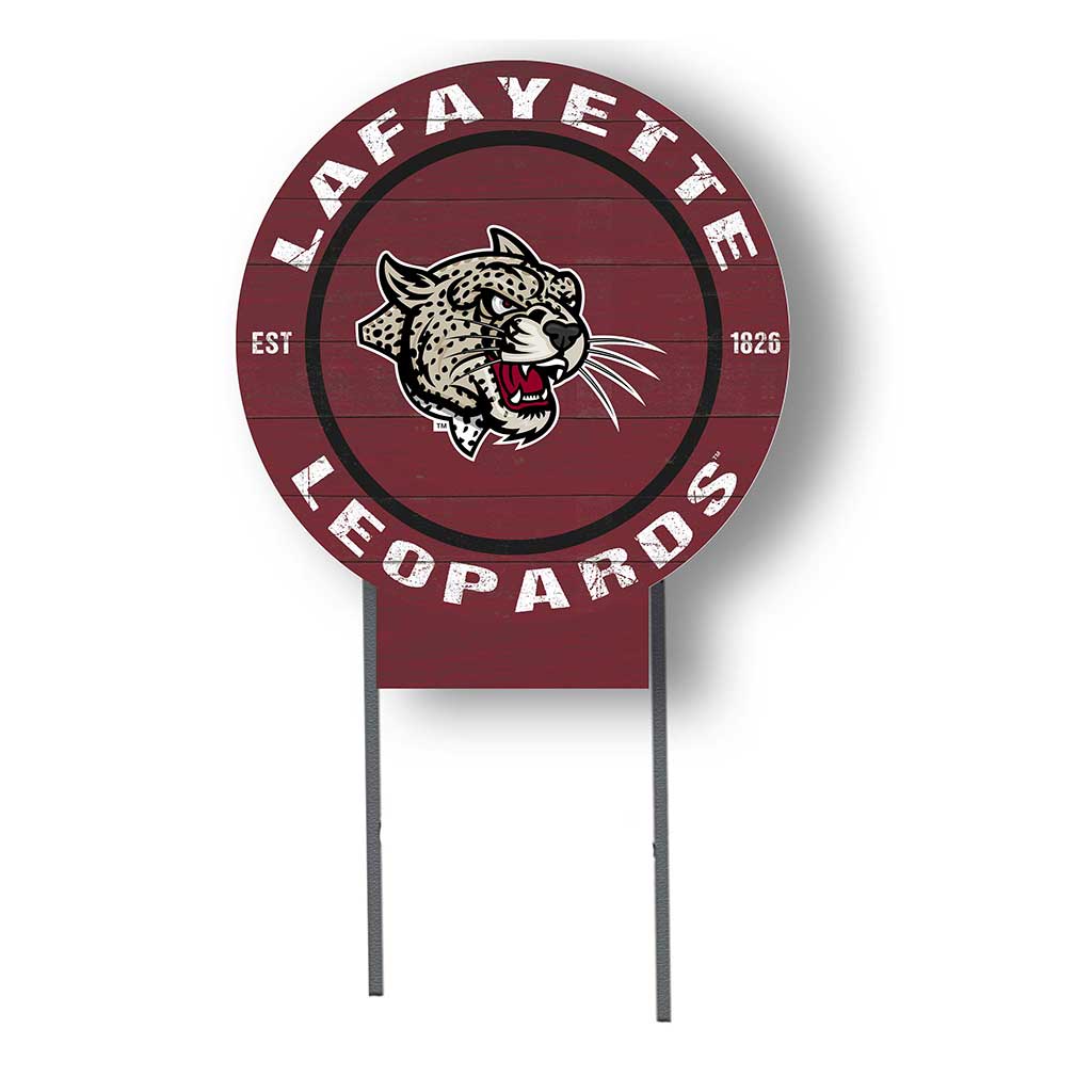 20x20 Circle Color Logo Lawn Sign Lafayette College Leopards