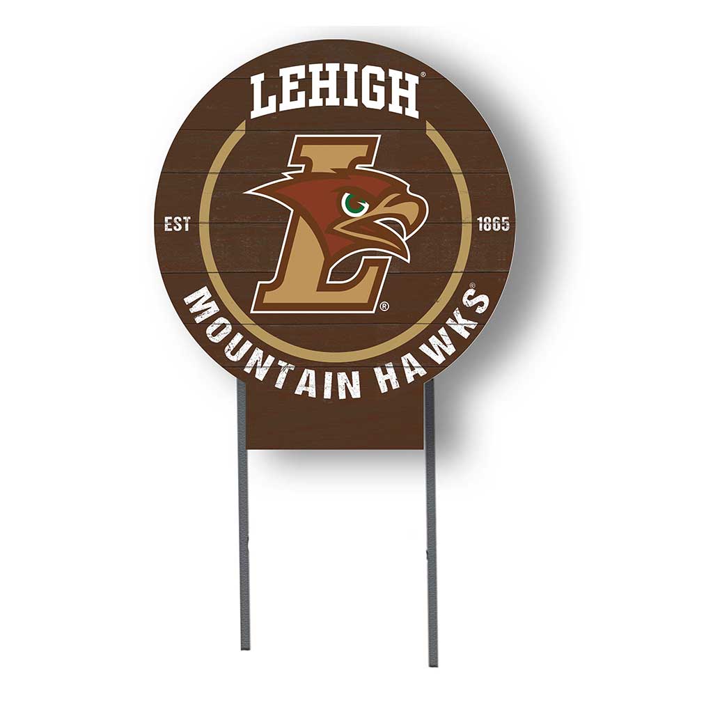 20x20 Circle Color Logo Lawn Sign Lehigh Mountain Hawks