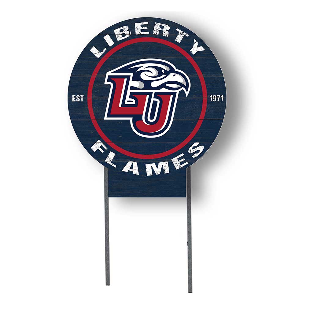 20x20 Circle Color Logo Lawn Sign Liberty Flames