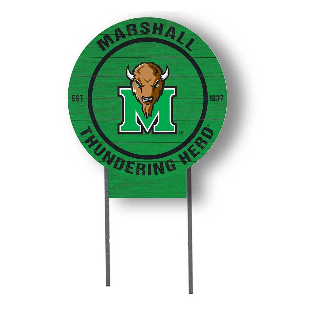 20x20 Circle Color Logo Lawn Sign Marshall Thundering Herd