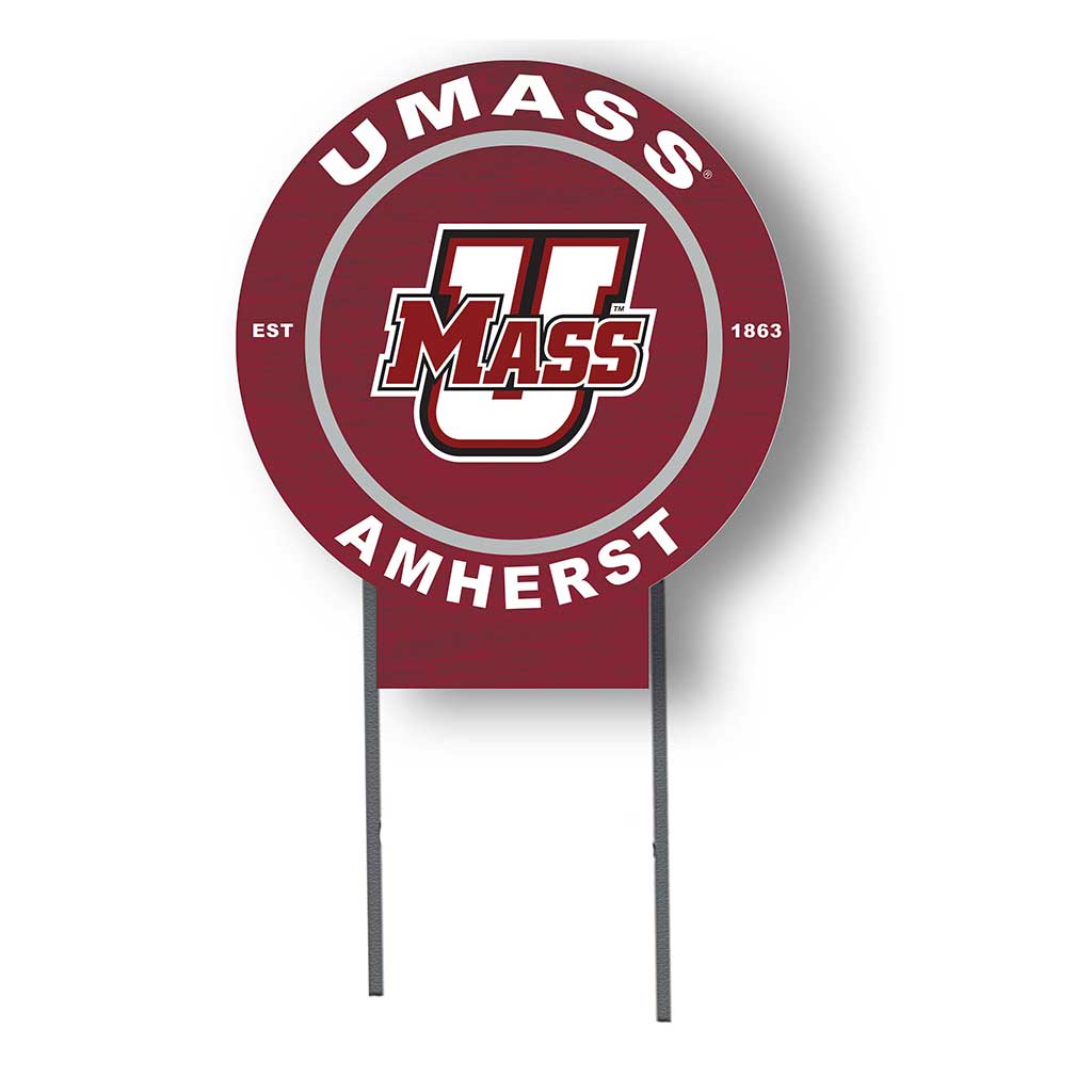 20x20 Circle Color Logo Lawn Sign Massachusetts (UMASS-Amherst) Minutemen