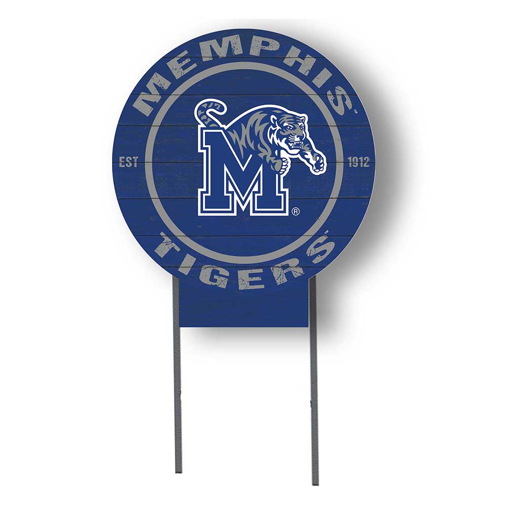 20x20 Circle Color Logo Lawn Sign Memphis Tigers