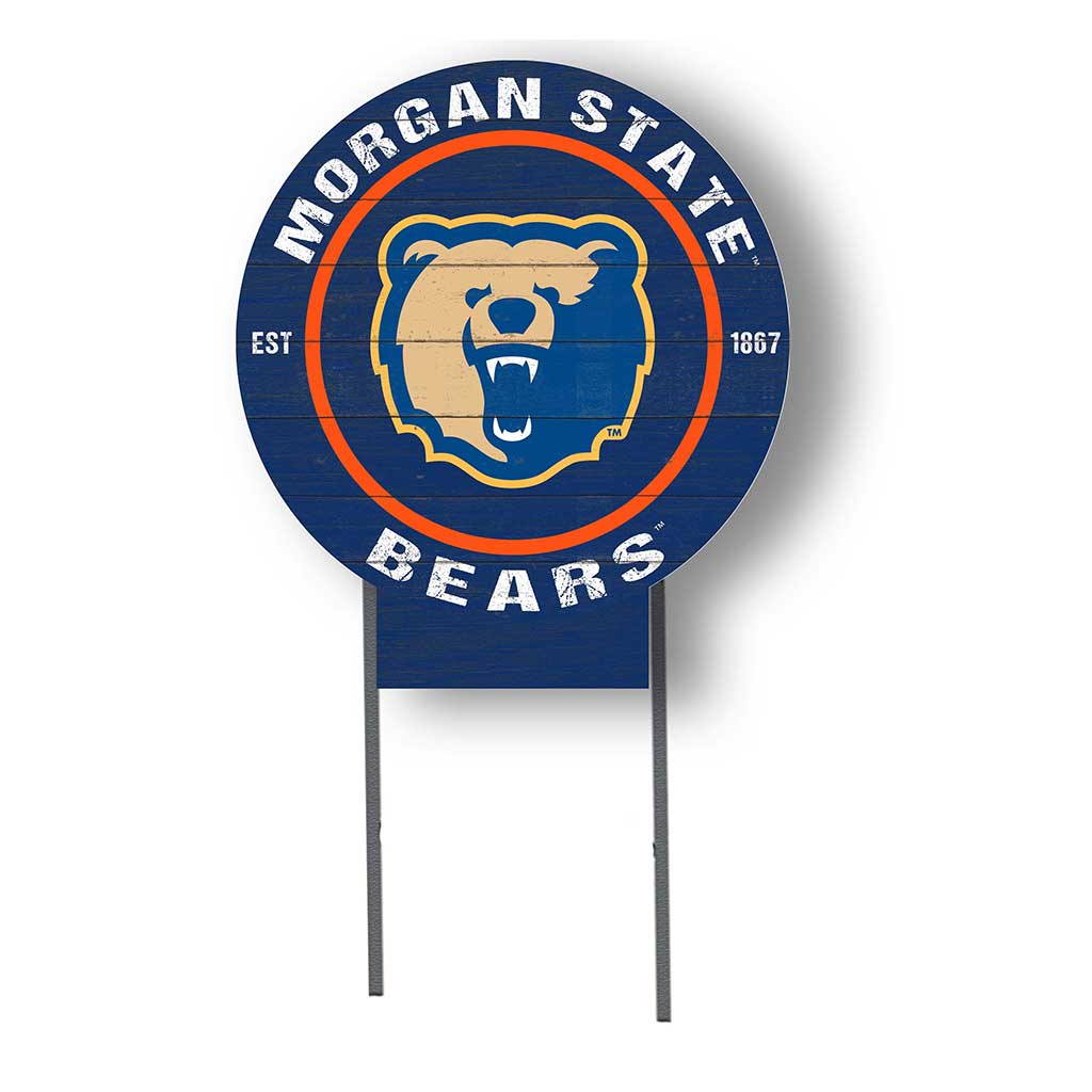 20x20 Circle Color Logo Lawn Sign Morgan State Bears