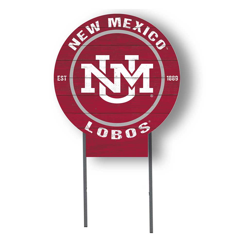 20x20 Circle Color Logo Lawn Sign New Mexico Lobos