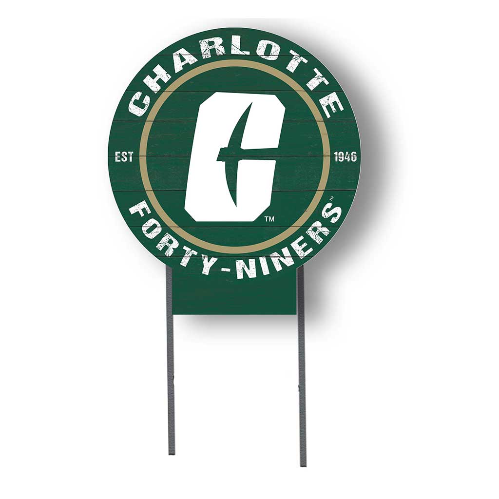 20x20 Circle Color Logo Lawn Sign North Carolina (Charlotte) 49ers