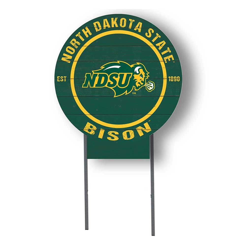 20x20 Circle Color Logo Lawn Sign North Dakota State Bison