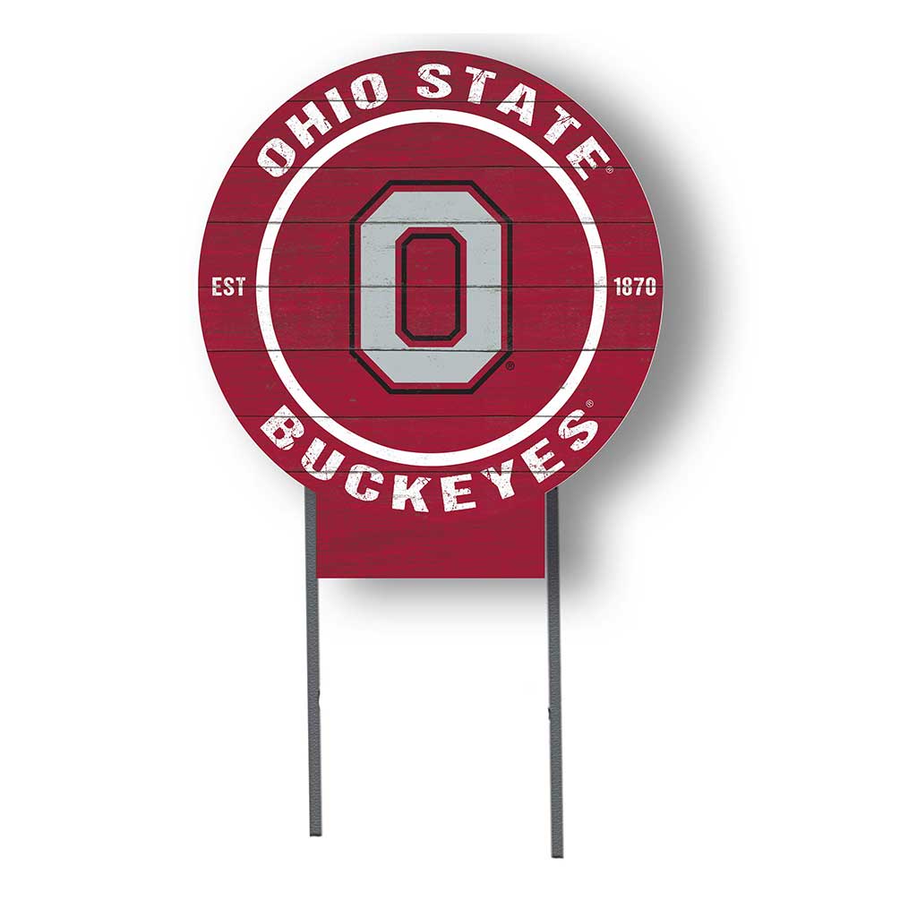 20x20 Circle Color Logo Lawn Sign Ohio State Buckeyes