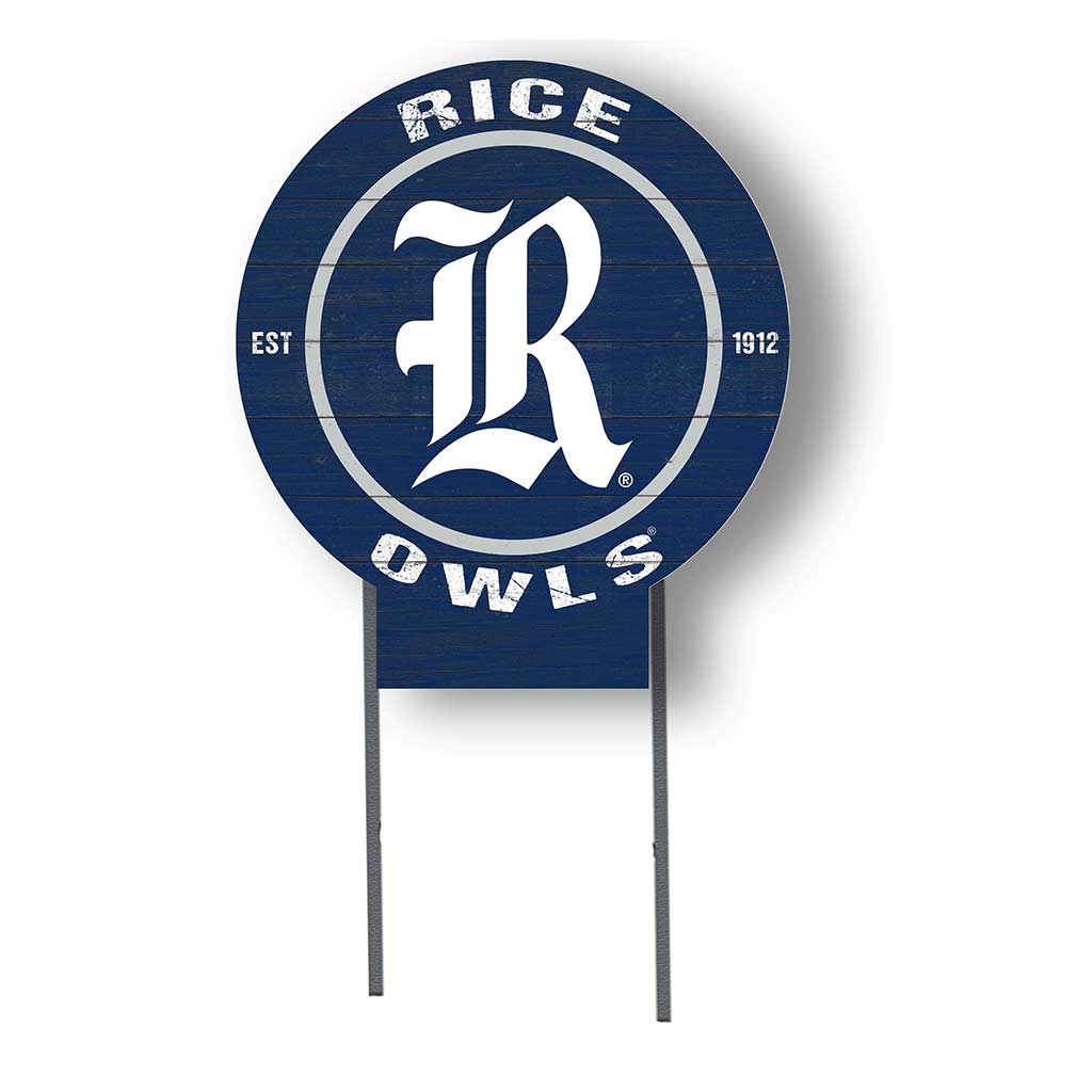 20x20 Circle Color Logo Lawn Sign Rice Owls