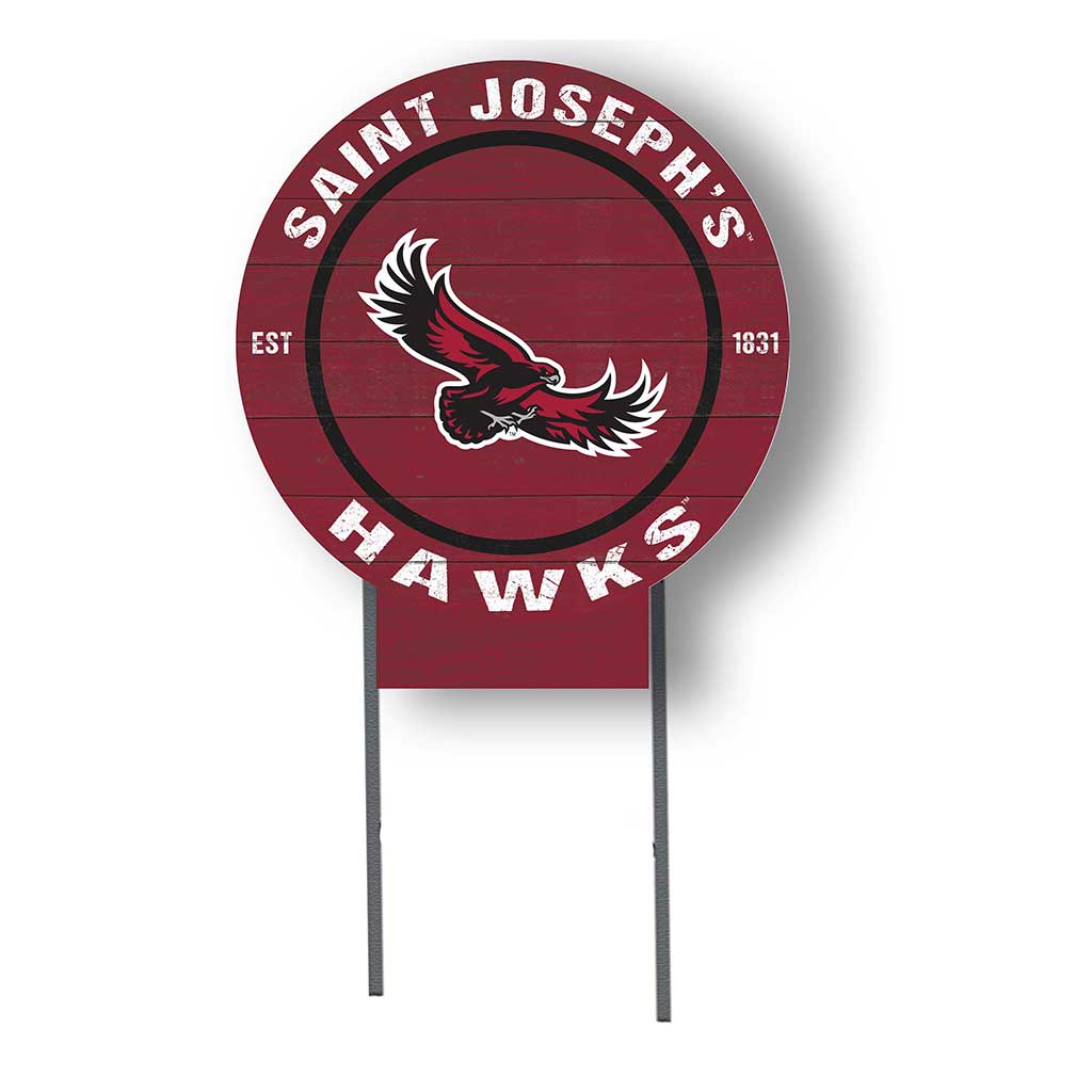 20x20 Circle Color Logo Lawn Sign Saint Joseph's Univ Hawks