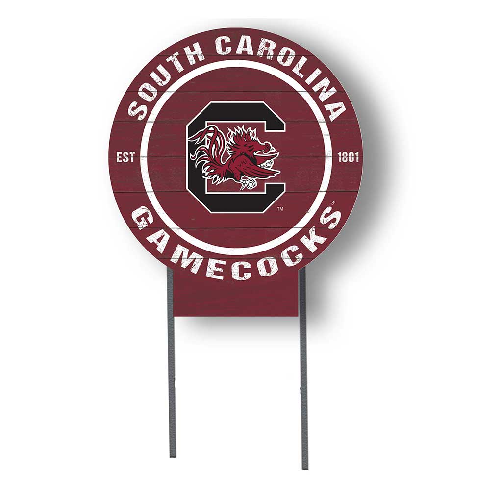 20x20 Circle Color Logo Lawn Sign South Carolina Gamecocks
