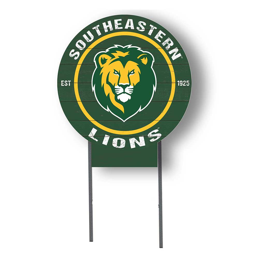 20x20 Circle Color Logo Lawn Sign Southeastern Louisiana Lions