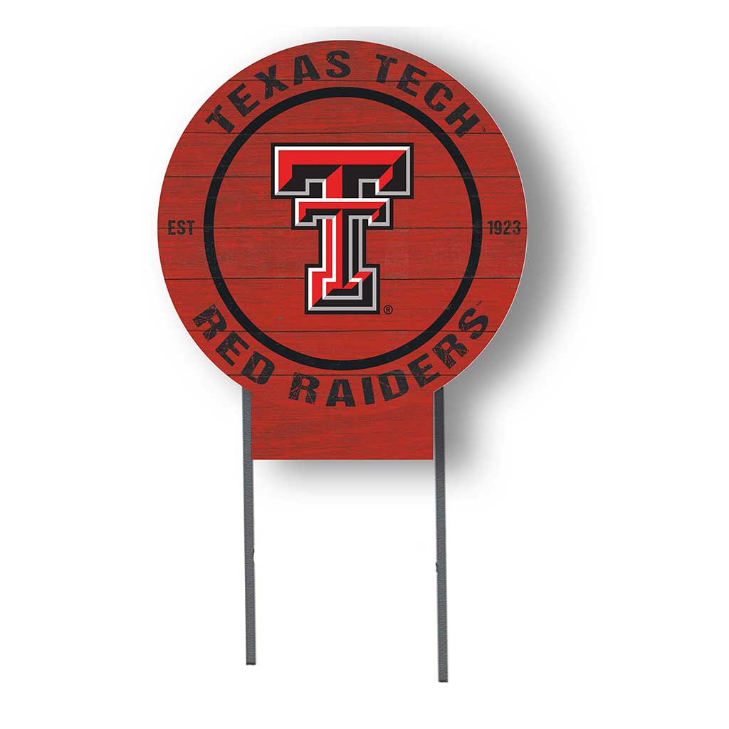 20x20 Circle Color Logo Lawn Sign Texas Tech Red Raiders