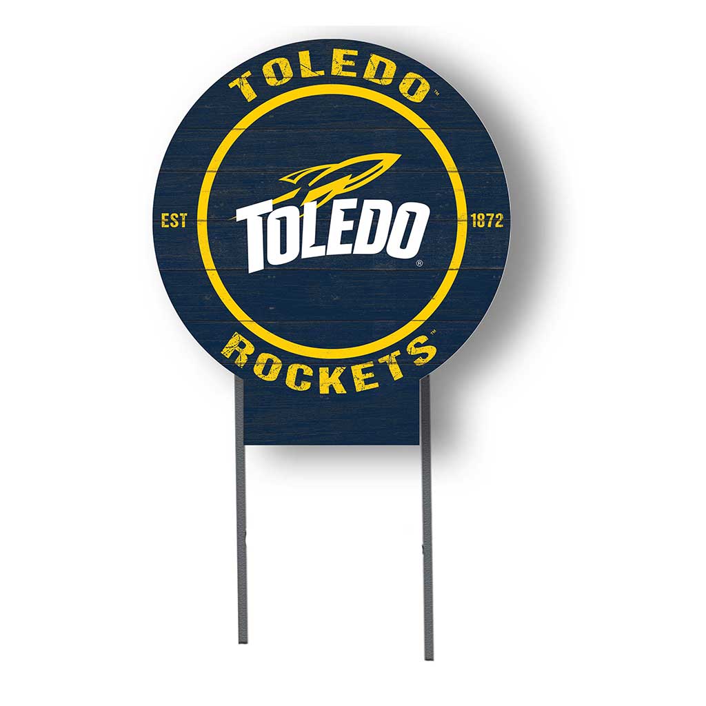 20x20 Circle Color Logo Lawn Sign Toledo Rockets