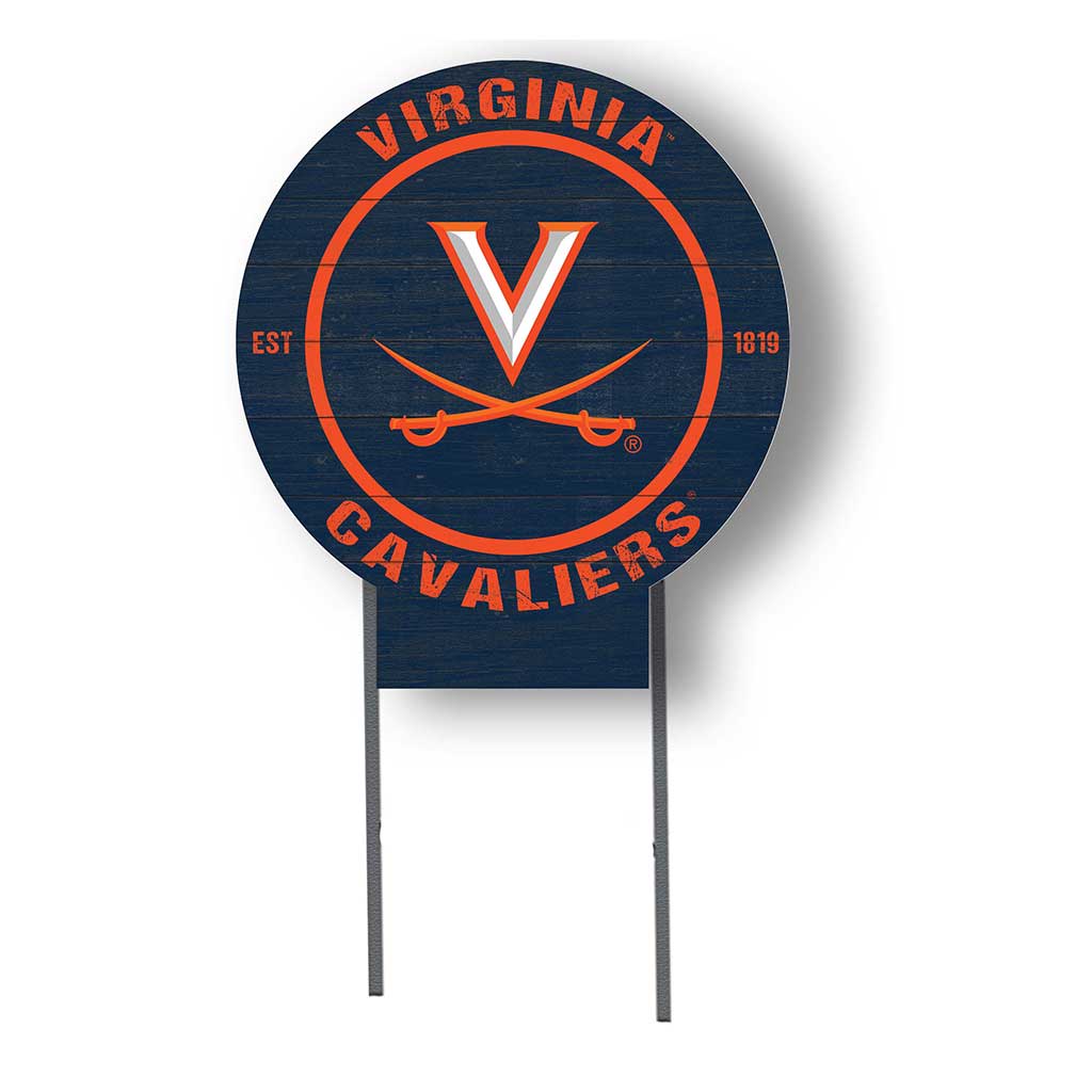 20x20 Circle Color Logo Lawn Sign Virginia Cavaliers