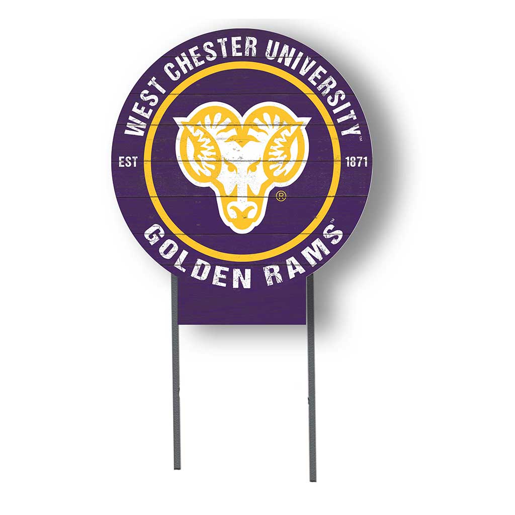 20x20 Circle Color Logo Lawn Sign West Chester Golden Rams