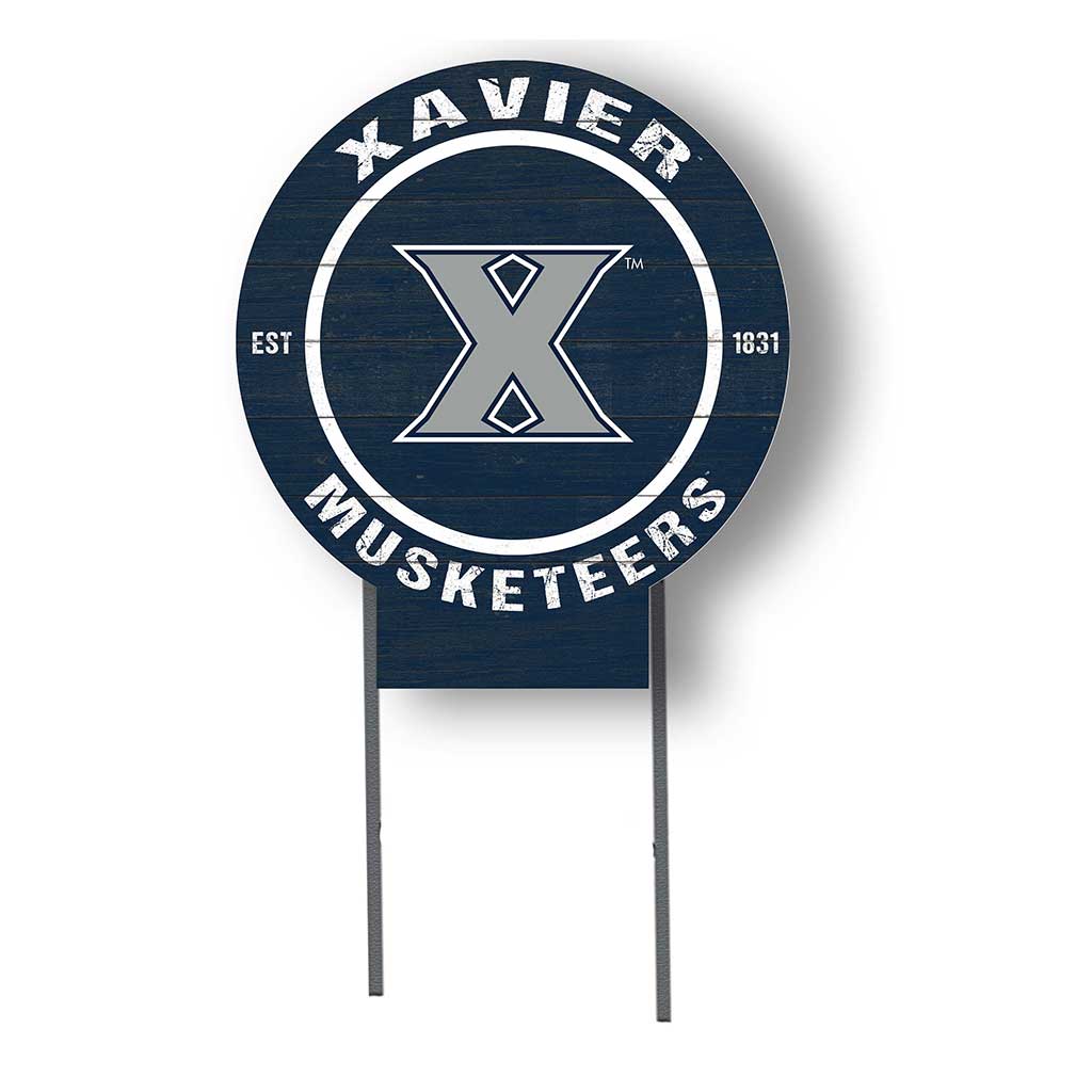 20x20 Circle Color Logo Lawn Sign Xavier Ohio Musketeers