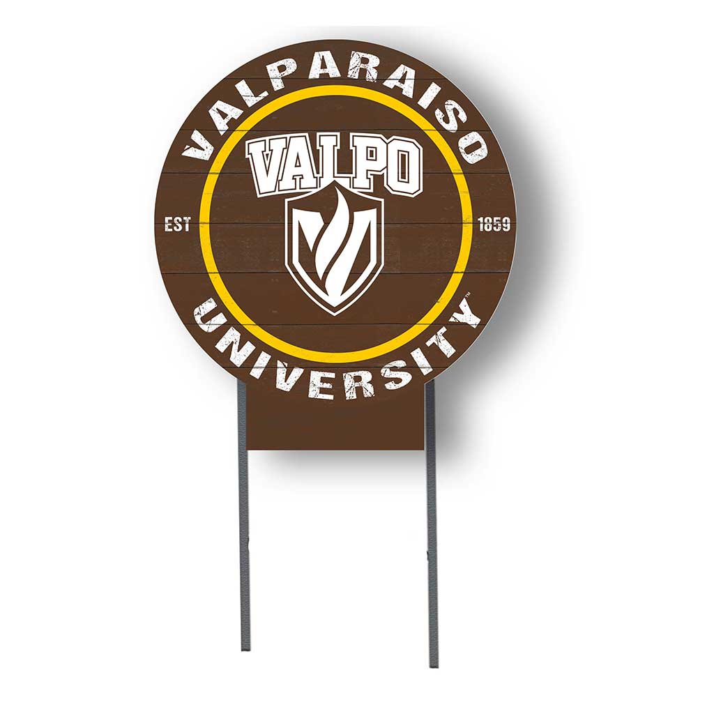 20x20 Circle Color Logo Lawn Sign Valparaiso University Beacons